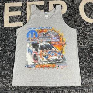 Vintage Y2K Mile High Nationals 2005 Denver Colorado Gray Tank Men’s Sz L